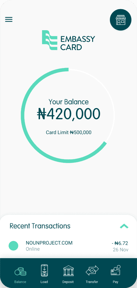 Embasy Card mobile app