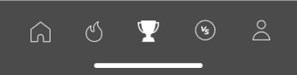 Mobile app bottom bar