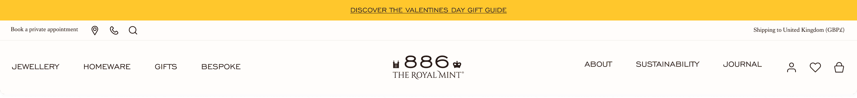 Royal Mint Menu's