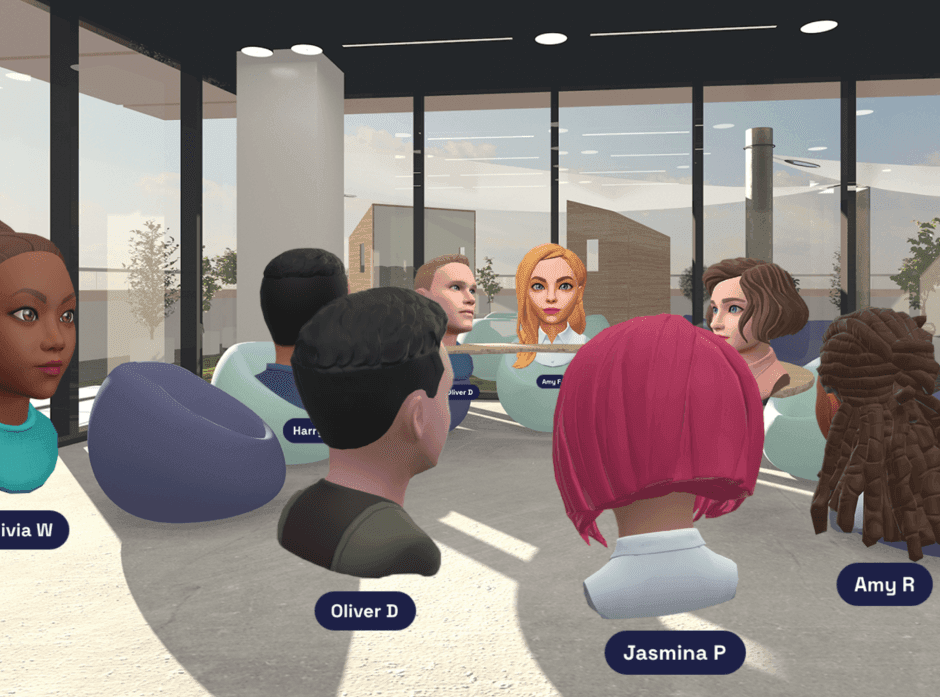 Virtual campus VR classroom picture