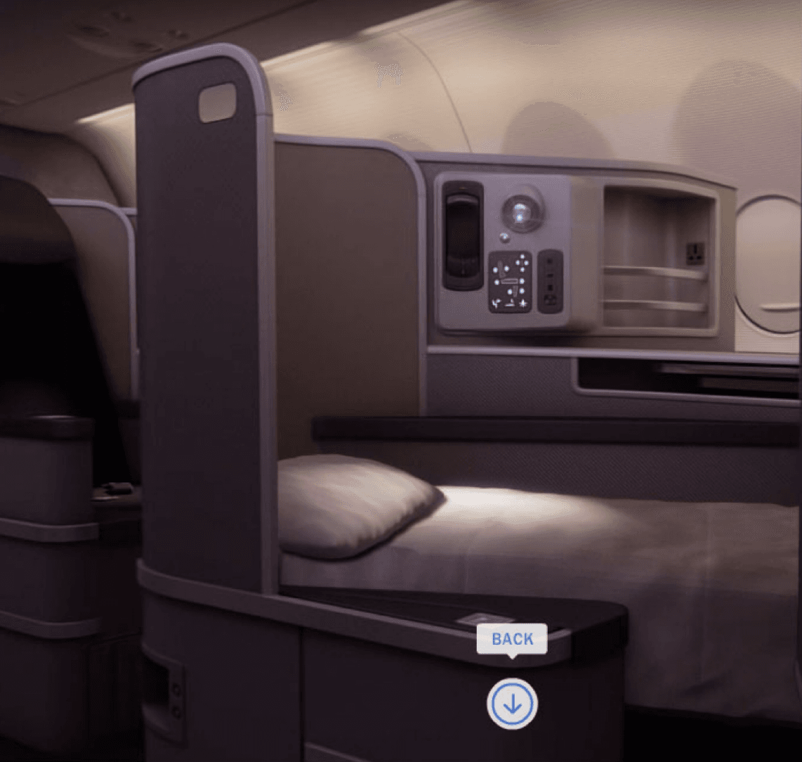 Virtual airline cabin exploration for American Airlines picture