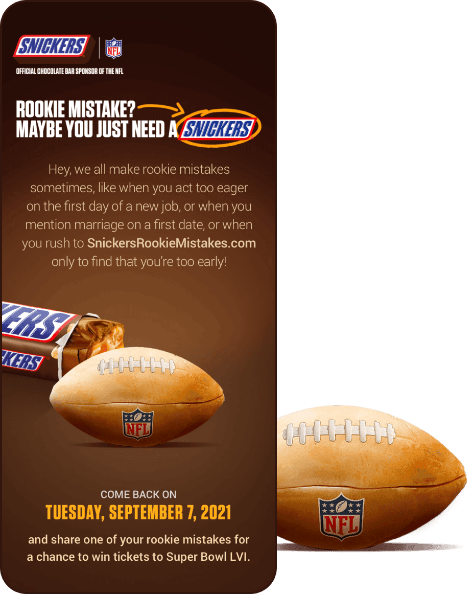 Snickers mobile app