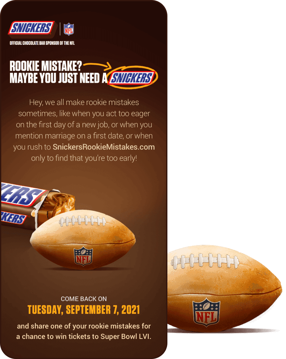 Snickers mobile app