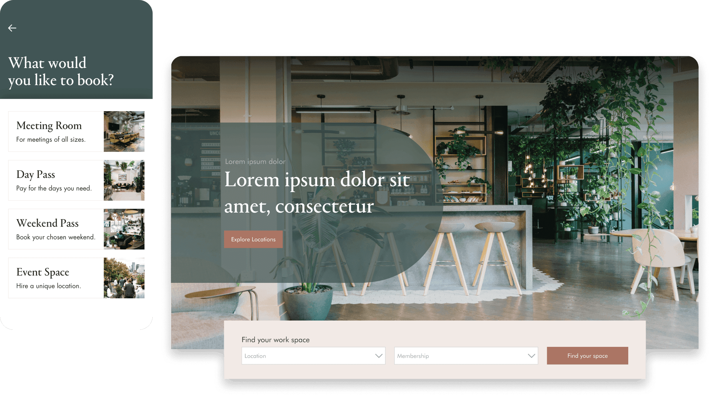 Uncommon desktop and mobile website