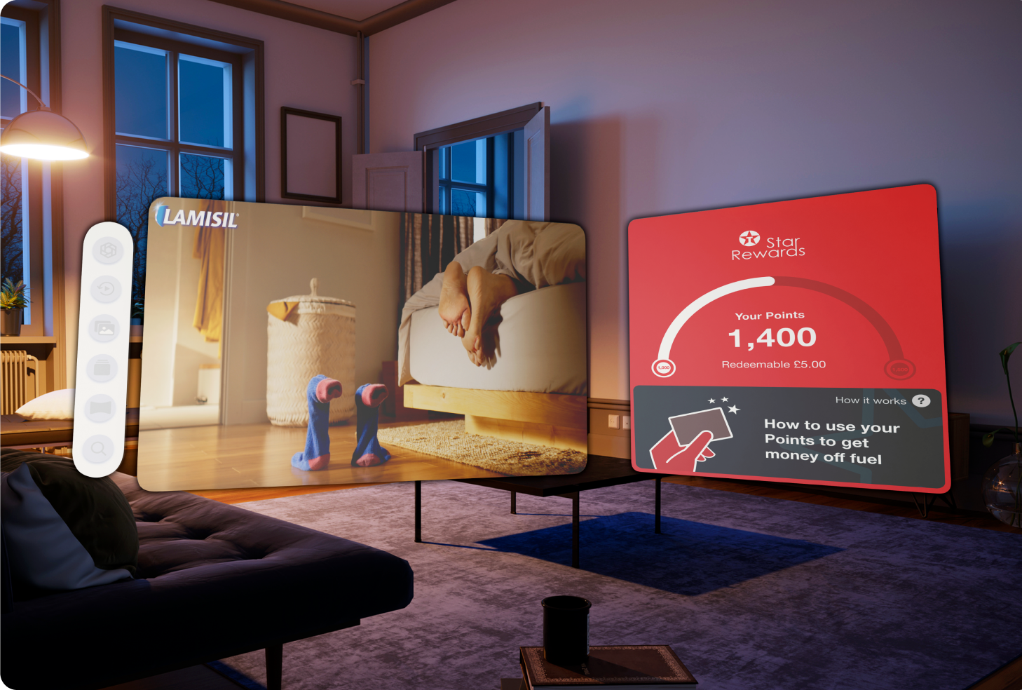 Virtual interactive wall for NARS mall installation